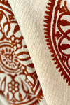 Terracotta Mandala Hand-Printed Kimono Robe