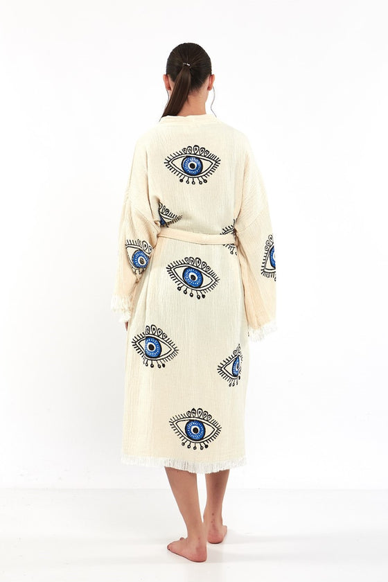 Blue Eye Kimono Robe