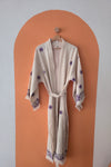 Lavender Sun Hand-Printed Kimono Robe