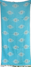 Eye Turkish Towel Anthracite-Turquoise
