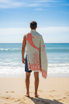 Shark Turkish Towel- Sage Coral