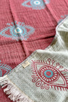 Eye Turkish Towel Red