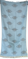 Eye Turkish Towel Grey-Blue