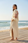 Terracotta Mandala Hand-Printed Kimono Robe