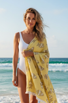 Small Fish Turkish Towel- Yellow Olive