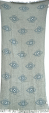 Eye Turkish Towel Teal-Sage