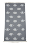 Eye Turkish Towel Grey-Blue