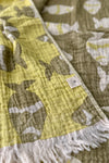 Small Fish Turkish Towel- Yellow Olive