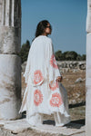 Sun Kimono Robe, Red Print