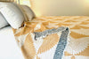 Jacquard Muslin Bed Blanket King/Queen-Yellow Crane