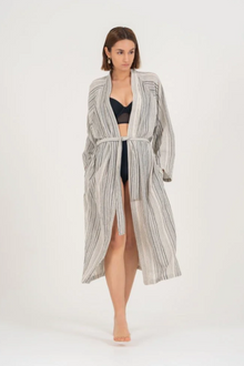  Striped Cotton Robe