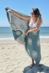 Eye Turkish Towel Teal-Sage